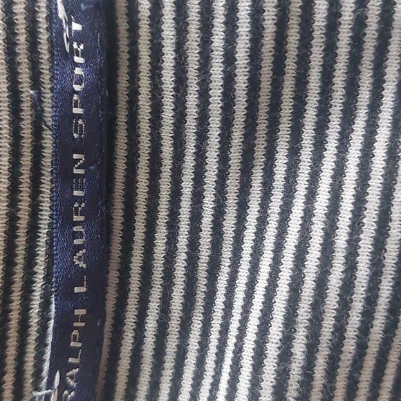 RALPH LAUREN, size M, navy/white color top, 100% cotton - Picture 6 of 7